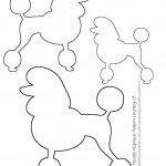 Image Result For Poodle Drawing | Poodles | Sock Hop Costumes, Sock   Free Printable Poodle Template