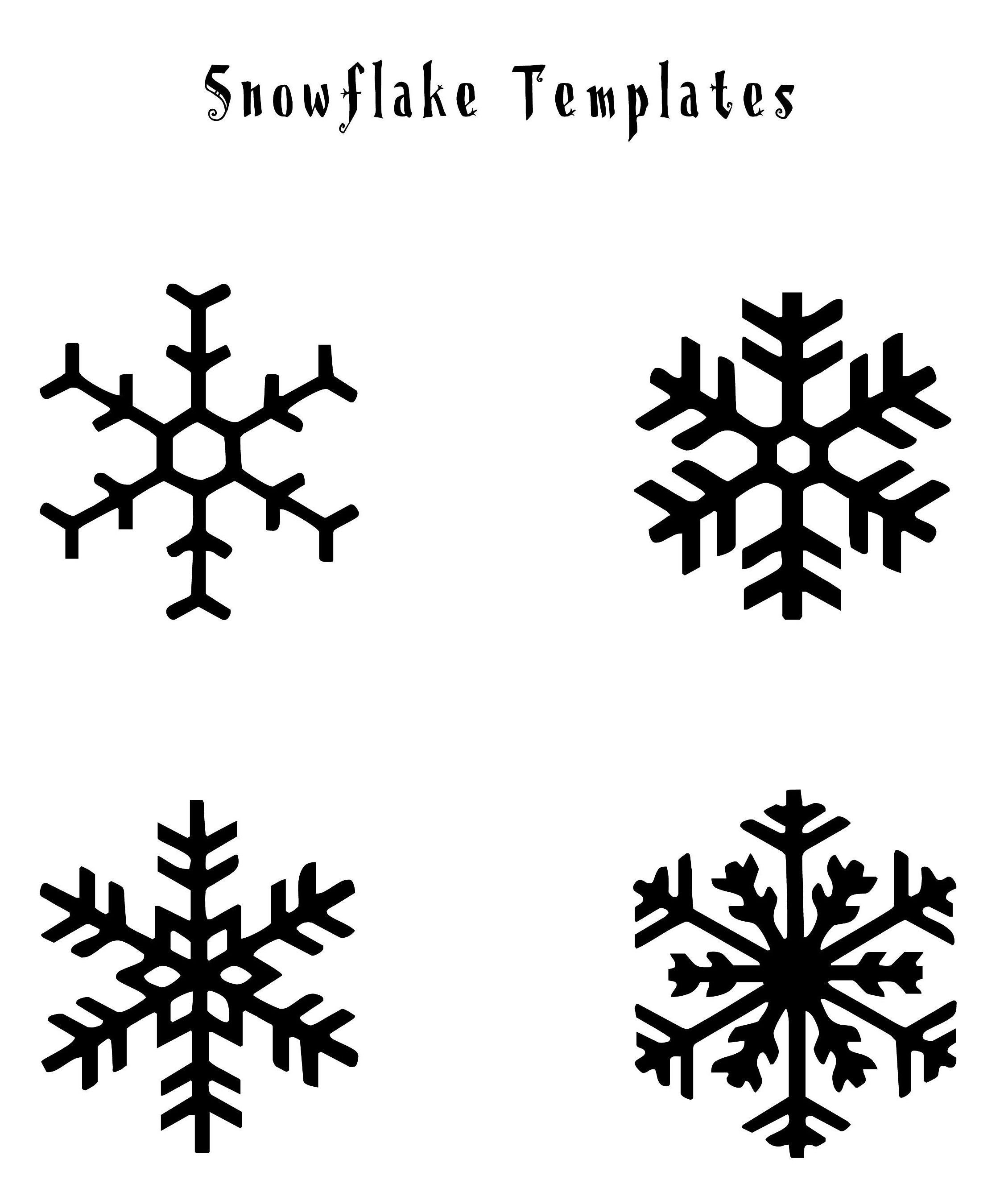 Snowflake Template Printable Free