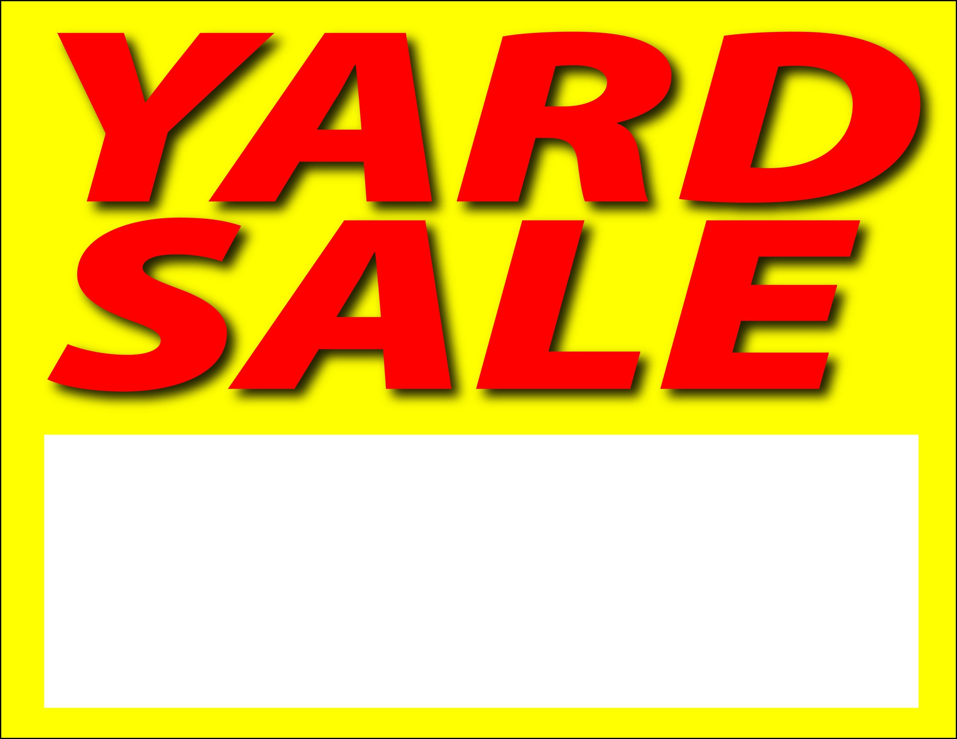 Images For Printable Yard Sale Sign Clipart Free To Use Clip - Free Printable Yard Sale Signs