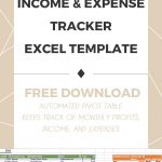 Income And Expense Tracker Excel Template   Free Download | Gmi   Free Printable Income And Expense Form