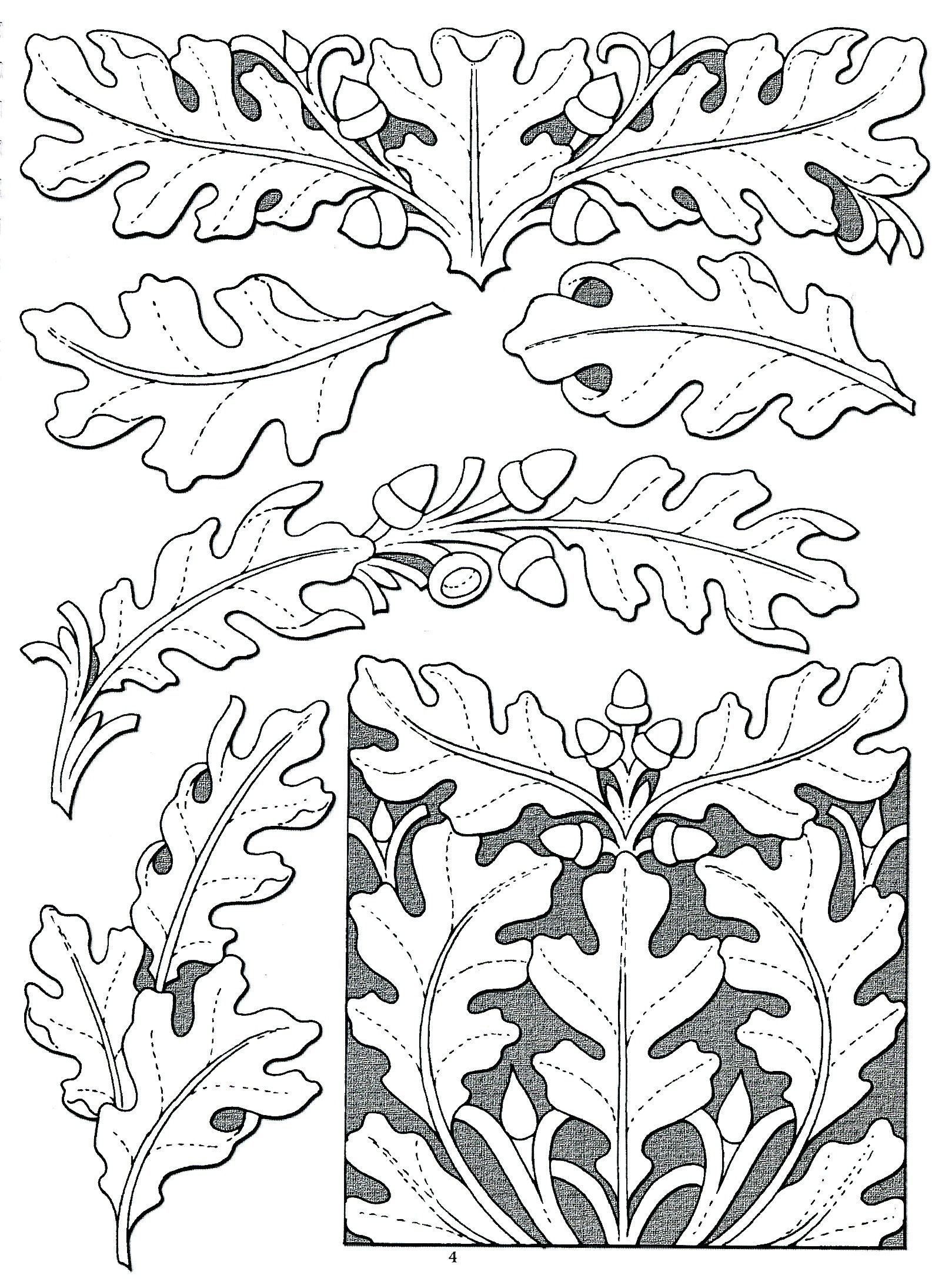 Leaf Templates Kaza psstech co Free Printable Oak Leaf Patterns 