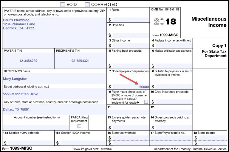 Irs Form 1099 Reporting For Small Business Owners Free Printable 1099