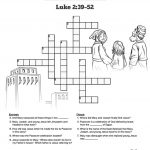 Jesus As A Child Sunday School Crossword: The Jesus As A Child   Free Printable Sunday School Crossword Puzzles
