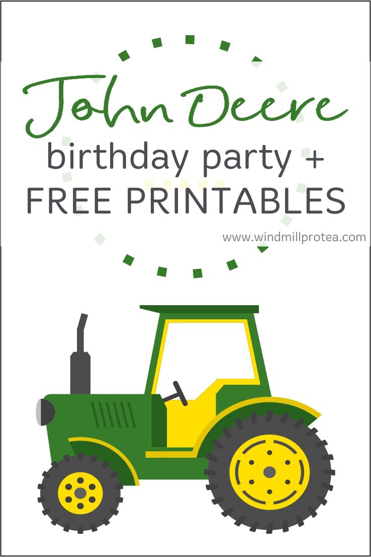 John Deere Birthday Party | Kids Parties | Windmill &amp;amp; Protea - Free Printable John Deere Birthday Invitations