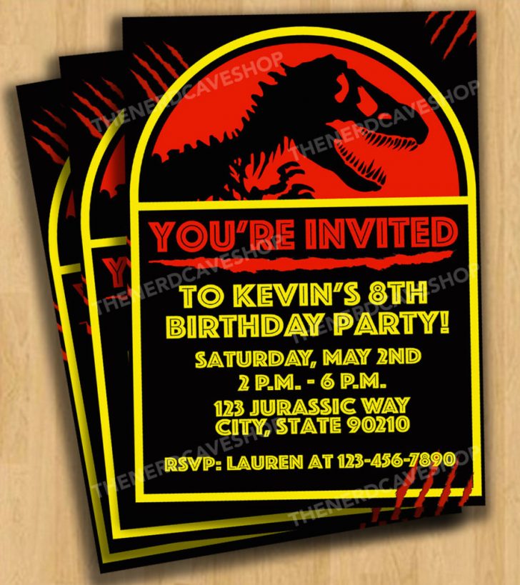 Free Printable Jurassic Park Invitations