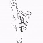 Karate Coloring Pages For Kids | Pose References | Dance Coloring   Free Printable Karate Coloring Pages