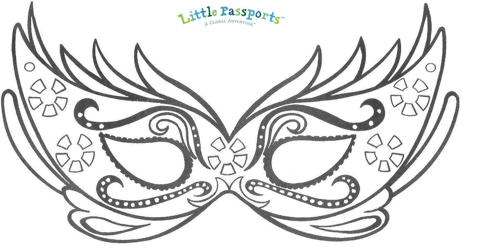 Kids Costumes And Masks For Carnaval In Brazil - Little Passports - Free Printable Masquerade Masks