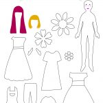 Kids Craft Paper Doll Tutorial With Free Printable Template   Free Printable Paper Dolls