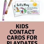 Kids Play Date / Keep In Touch Cards |Melanie @ The Story Of   Free Printable Play Date Cards
