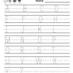 Kindergarten Handwriting Practice Worksheet Printable   Free   Free Printable Cursive Practice