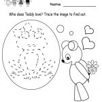 Kindergarten Valentine's Day Activities Worksheet Printable | Cute   Free Printable Kid Activities Worksheets