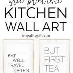 Kitchen Gallery Wall Printables | Free Printable Wall Art   Free Black And White Printable Art