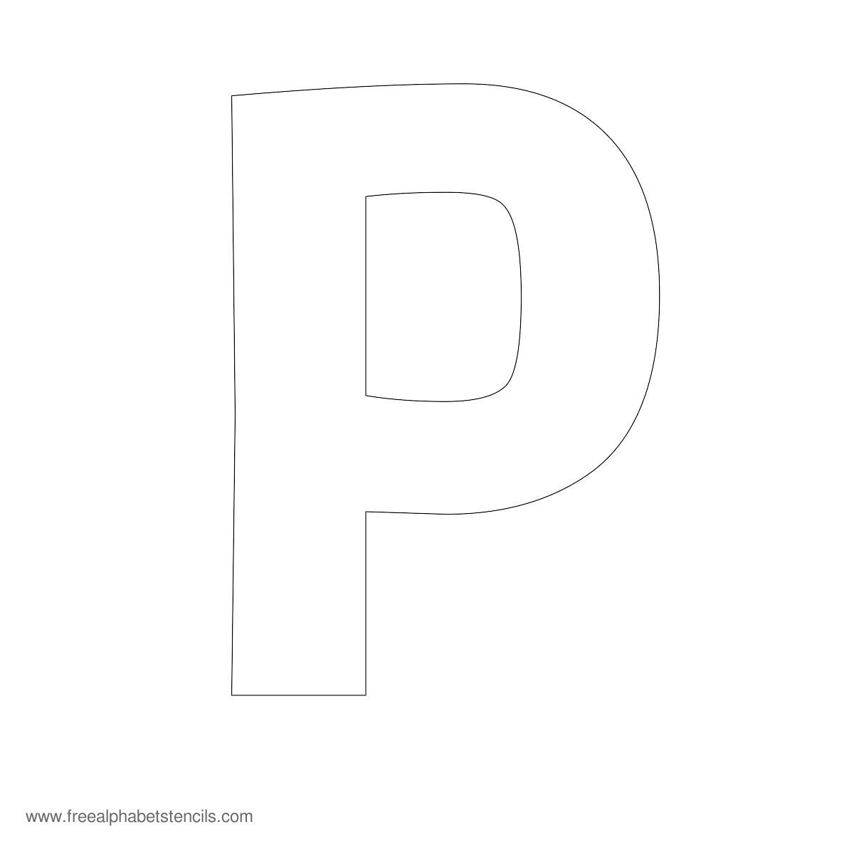 Cut Out Printable Letter Stencils Large