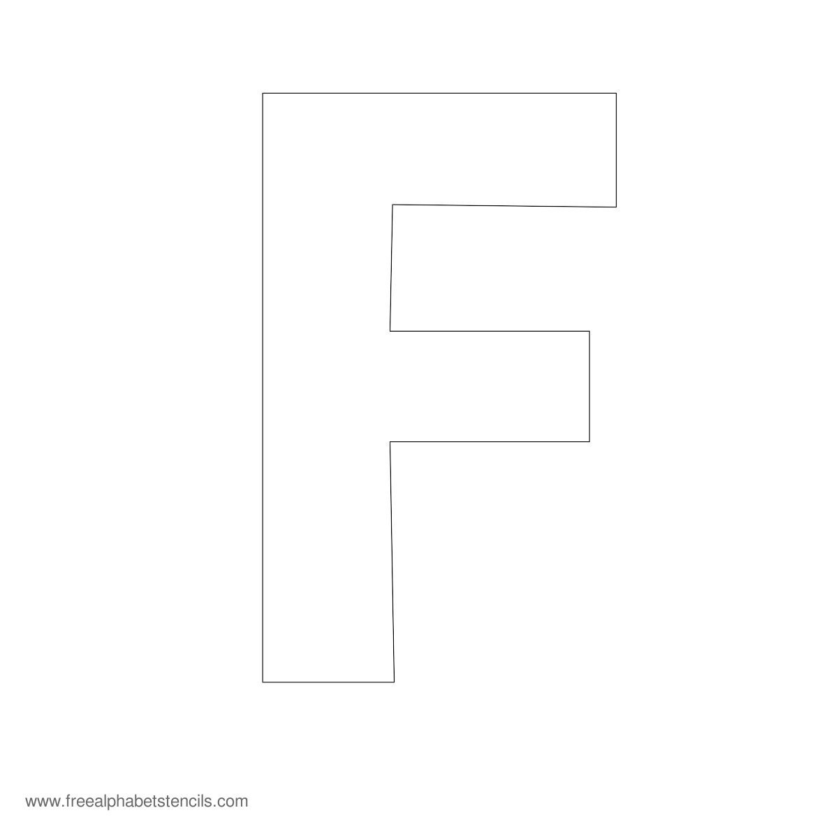 Large Alphabet Stencils | Freealphabetstencils - Free Printable Fancy Number Stencils