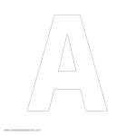Large Alphabet Stencils | Freealphabetstencils   One Inch Stencils Printable Free