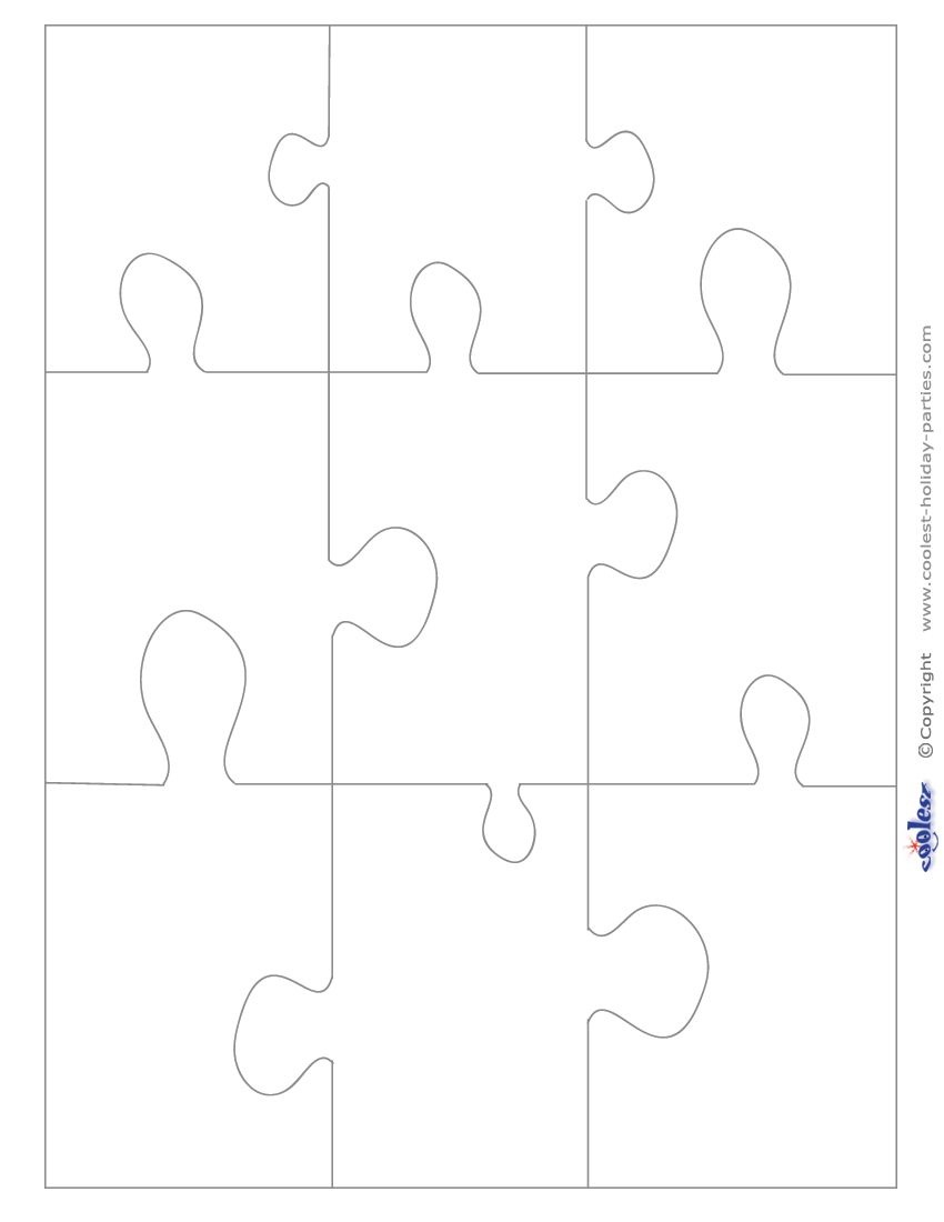 Large Blank Printable Puzzle Pieces This Could Be Cool To Use In - Free Blank Printable Puzzle Pieces