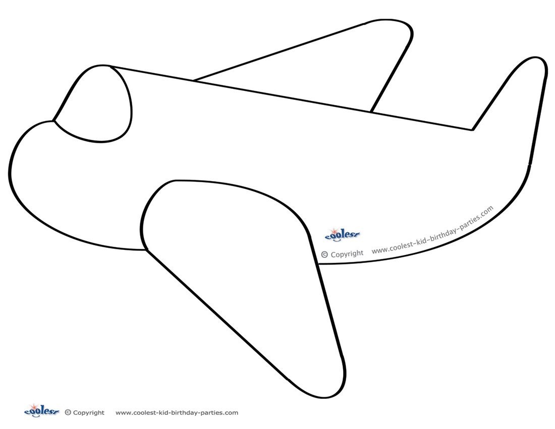 Printable Airplane Template