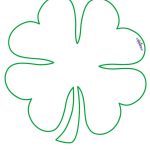 Large Printable Clover Coolest Free Printables … | Tattoo Canvas   Shamrock Template Free Printable