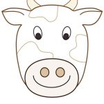 Large Printable Cow Decoration   Coolest Free Printables | Cow   Animal Face Masks Printable Free