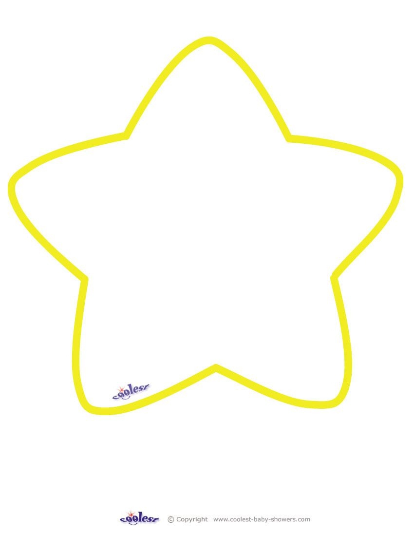 Large Printable Yellow Star Coolest Free Printables | Art | Star - Large Printable Shapes Free
