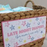 Late Night Diapers Baby Shower Printables | Drivendecor   Late Night Diaper Sign Free Printable