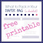 Laura's Plans: What To Pack In You Diaper Bag: A Free Printable   What&#039;s In The Diaper Bag Game Free Printable