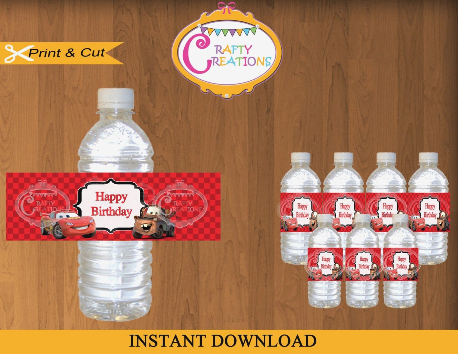 Learn All About Cars Water | Label Maker Ideas Information - Free Printable Disney Cars Water Bottle Labels
