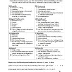 Learning Styles Questionnaire For High School  Beginning Of The Year   Free Learning Style Inventory For Students Printable