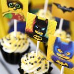 Lego Batman Cupcakes With Free Printable Toppers | Recipe   Batman Cupcake Toppers Free Printable