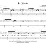 Let Her Go Sheet Music Notes, Passenger Chords | Download Rock Notes   Let Her Go Piano Sheet Music Free Printable