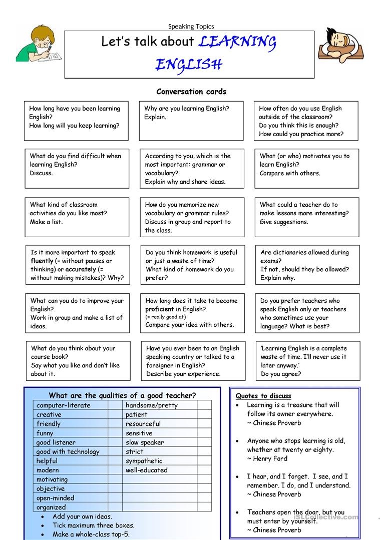 Worksheet For Beginners English