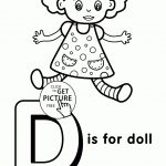 Letter D Coloring Pages Of Alphabet (D Letter Words) For Kids   Free Printable Preschool Alphabet Coloring Pages