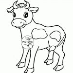 Little Cow Coloring Page For Kids, Animal Coloring Pages   Coloring Pages Of Cows Free Printable