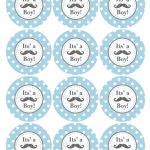Little Man Mustache Baby Shower Free Printables | Baby Shower   Free Printable Baby Shower Decorations For A Boy