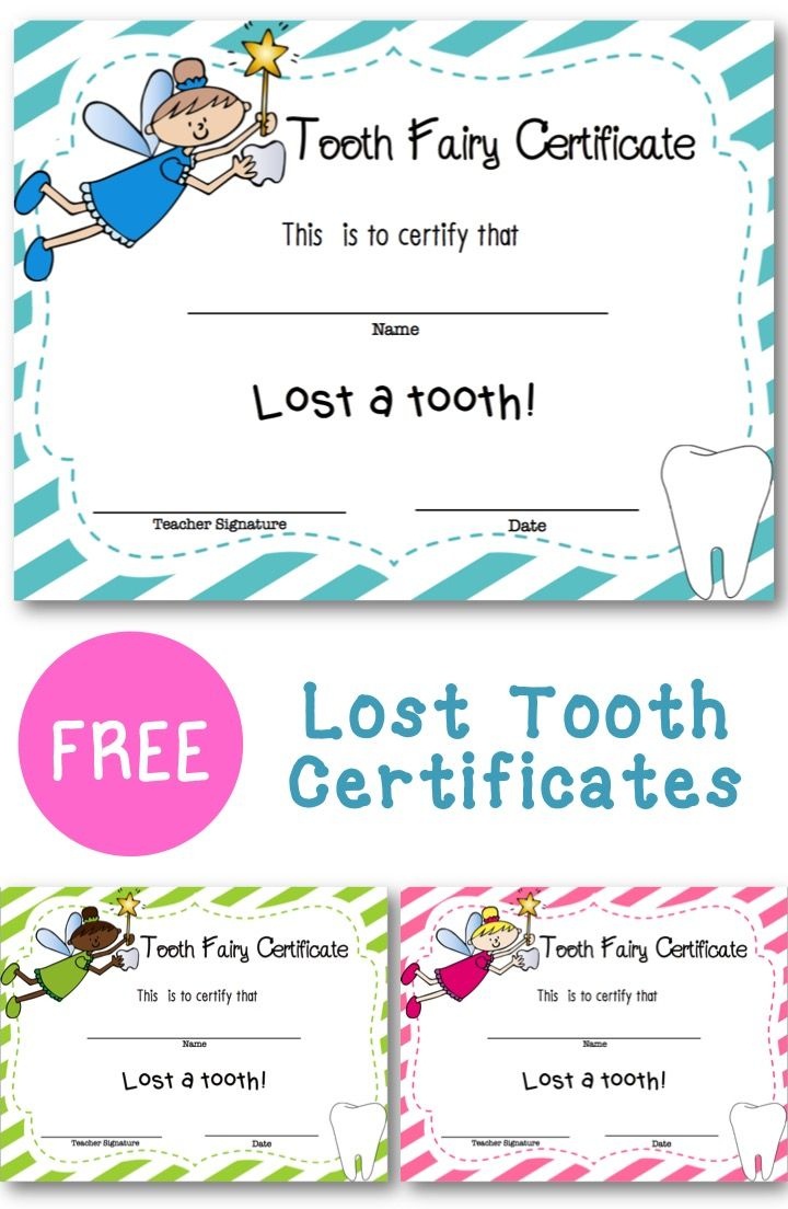 Lost Tooth Certificate | New England Teacher | Teaching First Grade - Free Printable First Lost Tooth Certificate