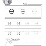 Lowercase Letter "e" Tracing Worksheet   Doozy Moo   Free Printable Letter Tracing Sheets