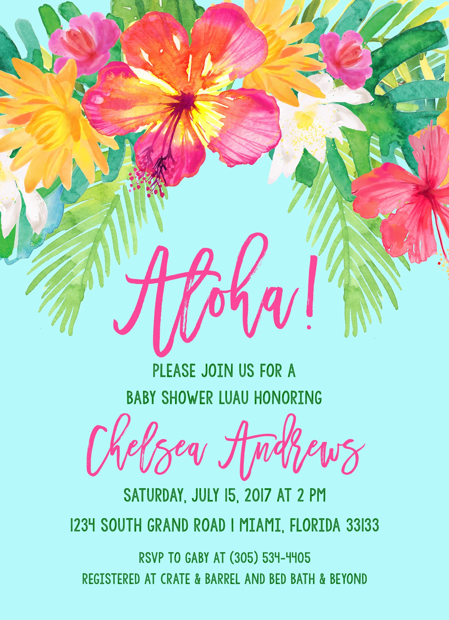 Free Printable Invitations Hawaii