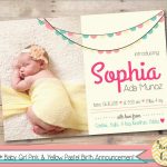 Luxury Birth Announcement Template Free Printable | Best Of Template   Free Printable Baby Announcement Templates