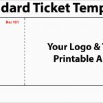 Luxury Free Printable Event Ticket Template | Best Of Template   Free Printable Admission Ticket Template