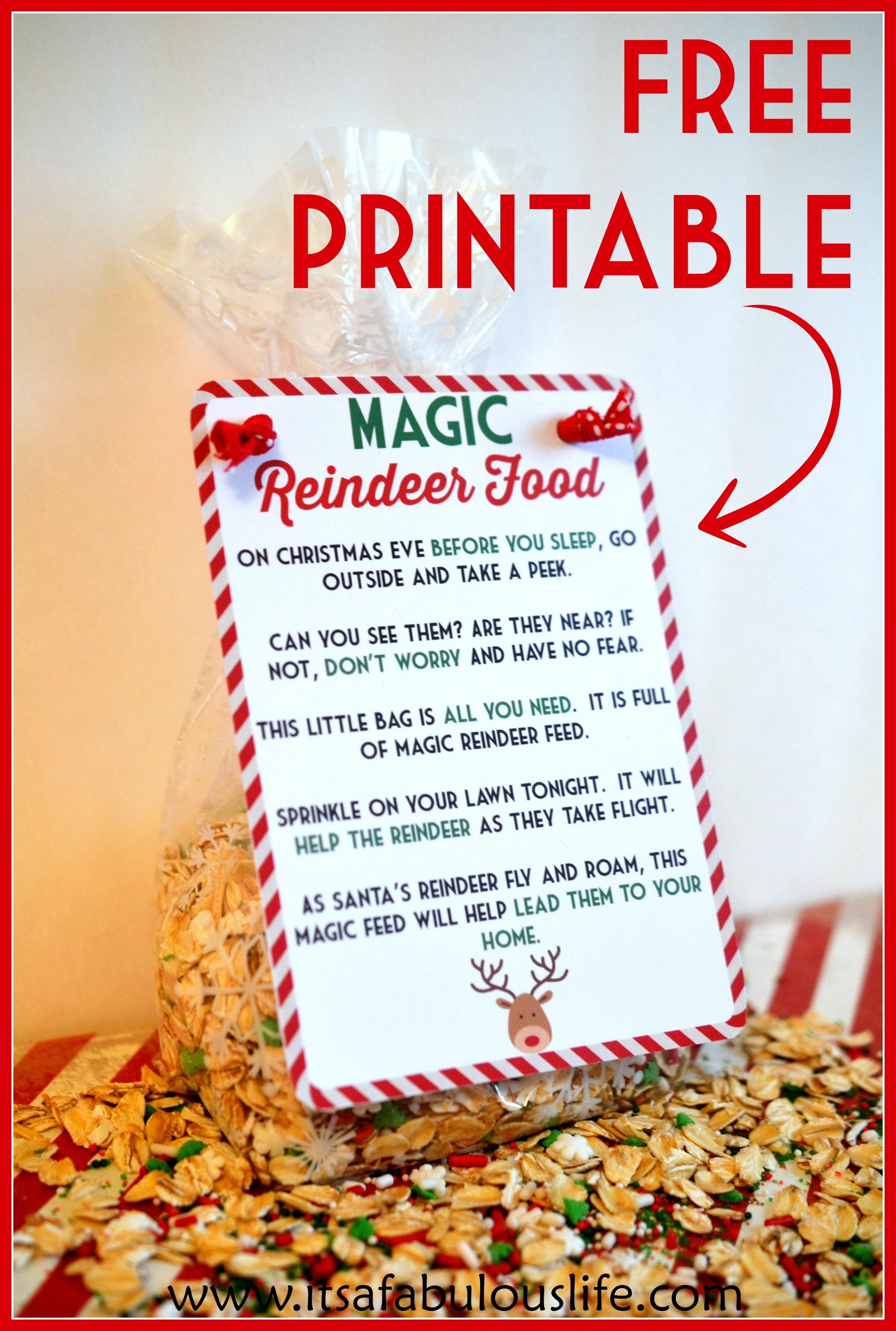 Magic Reindeer Food Poem &amp;amp; Free Printable | Little People, Big - Reindeer Food Poem Free Printable