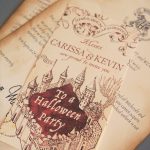 Marauder's Map Invitations | Birthday | Harry Potter Halloween Party   Free Printable Marauders Map