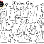 Marisole Monday: Modern Girl In Black & White | Coloring Pages   Free Printable Paper Dolls Black And White