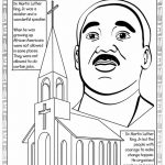 Martin Luther King Jr Coloring Pages And Worksheets   Best Coloring   Martin Luther King Free Printable Coloring Pages