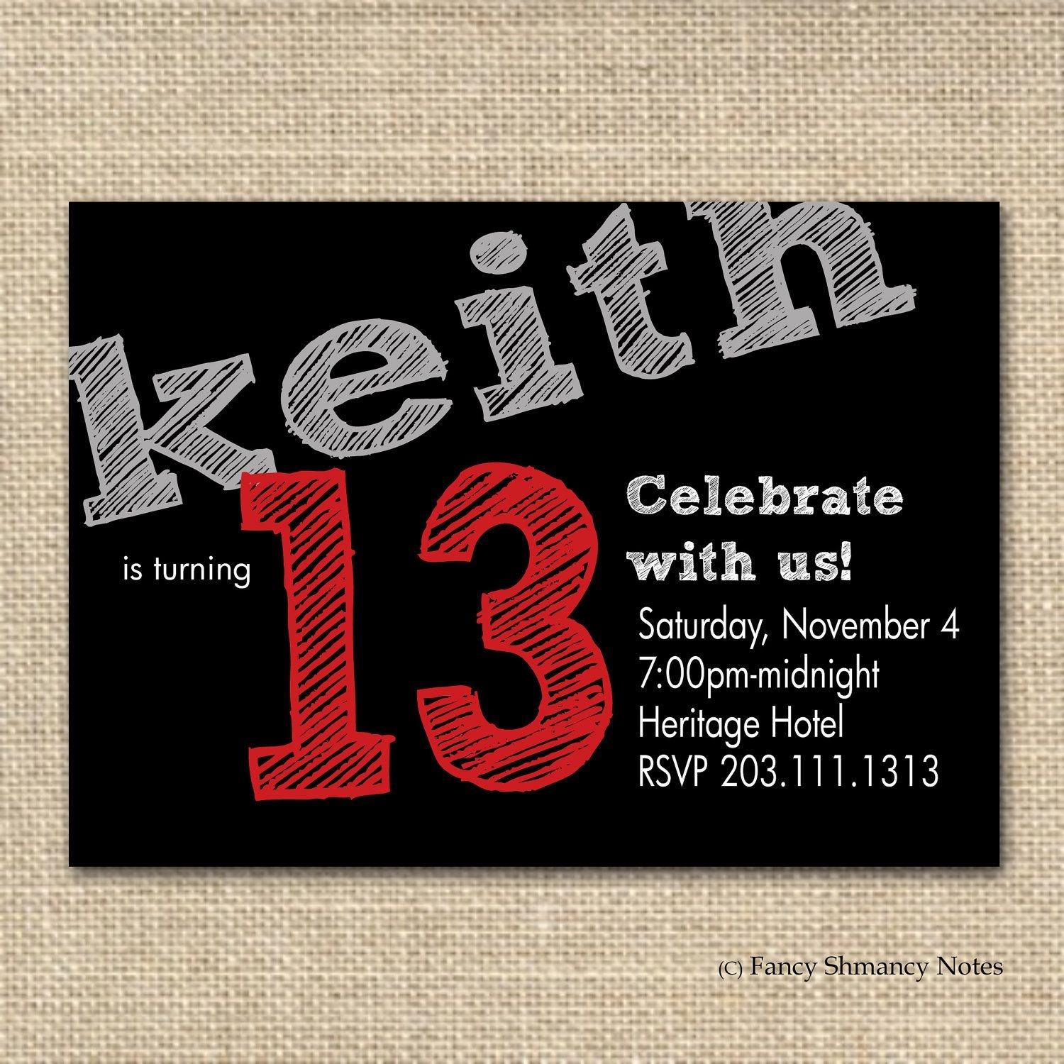 Marvellous Free Printable 13Th Birthday Boy Invitations Especially - 13Th Birthday Party Invitations Printable Free