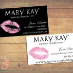 Mary Kay Business Cards Printable Lips Pink Custom | Etsy   Free Printable Mary Kay Business Cards