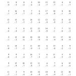 Math : Free Timed Math Facts Worksheets 100 Division Subtraction   Free Printable Multiplication Fact Sheets