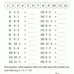 Math Subtraction Worksheets 1St Grade   Free Printable First Grade Worksheets