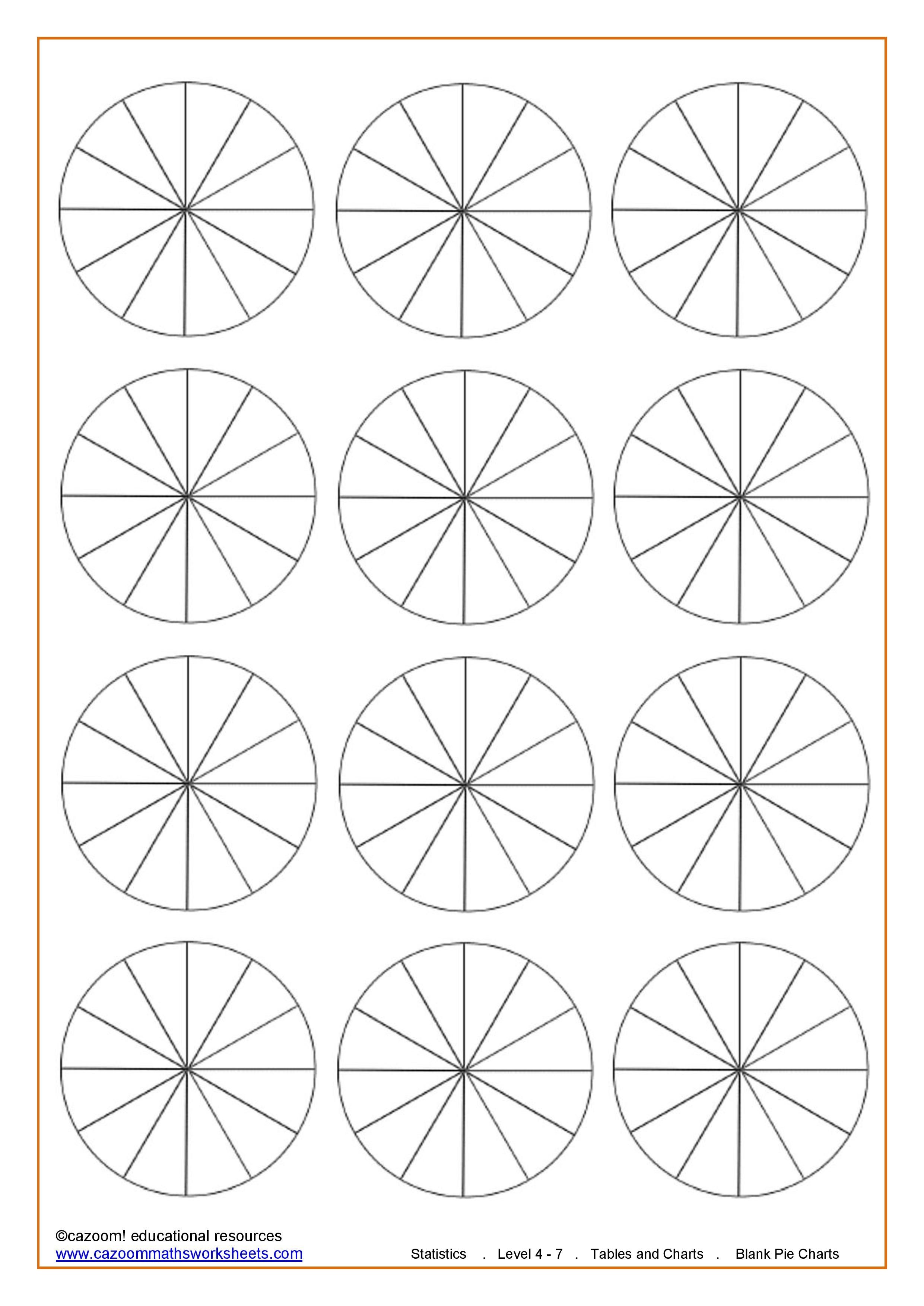 Free Printable Pie Worksheets