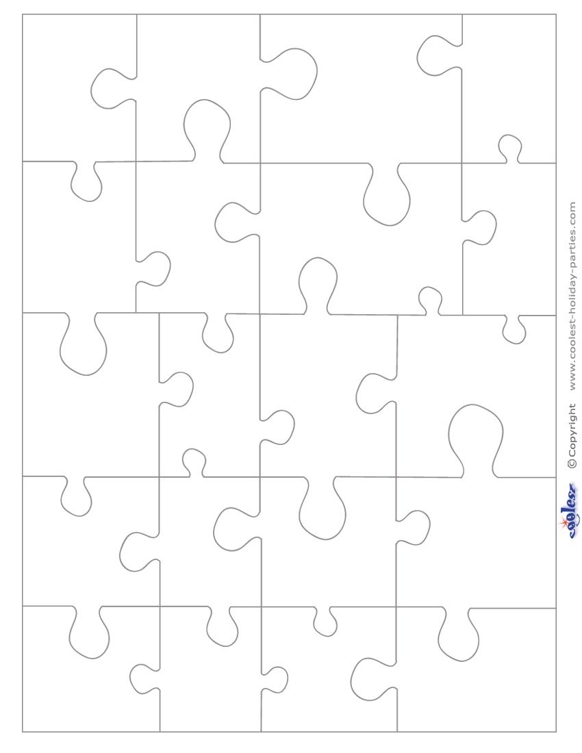 Medium Blank Printable Puzzle Pieces | Printables | Printable - Jigsaw Puzzle Maker Free Printable