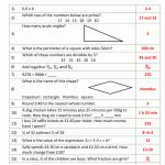Mental Maths Practise Year 5 Worksheets   Year 6 Maths Worksheets Free Printable